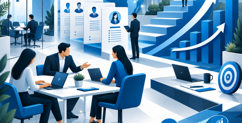 Employés de bureau interagissant au travail