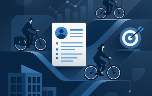 Image de vélotaf avec des employés à vélo